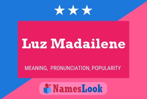 Luz Madailene Name Poster