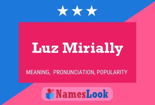 Luz Mirially Name Poster