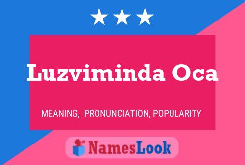 Luzviminda Oca Name Poster