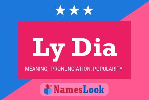 Ly Dia Name Poster