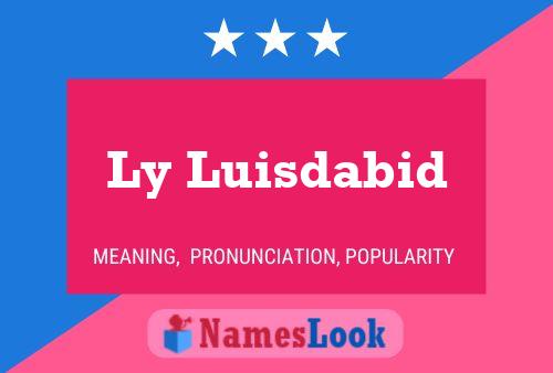 Ly Luisdabid Name Poster