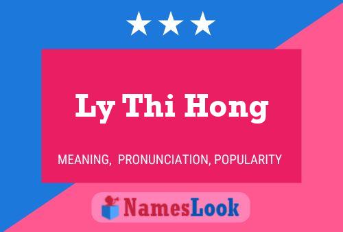 Ly Thi Hong Name Poster