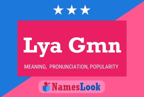 Lya Gmn Name Poster