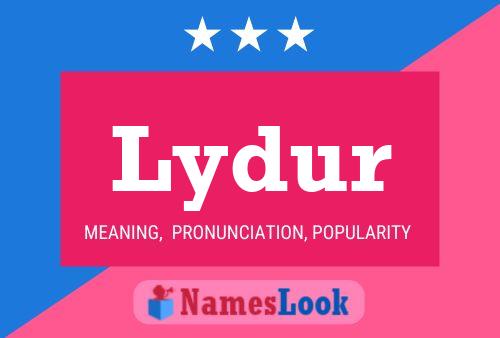 Lydur Name Poster