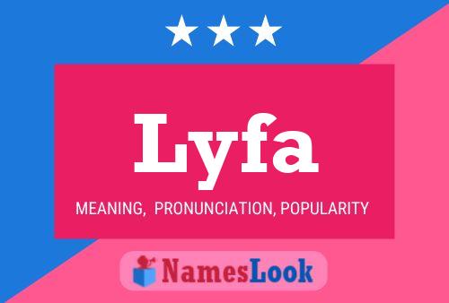 Lyfa Name Poster