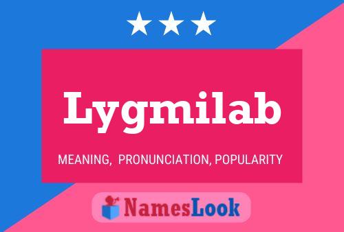 Lygmilab Name Poster