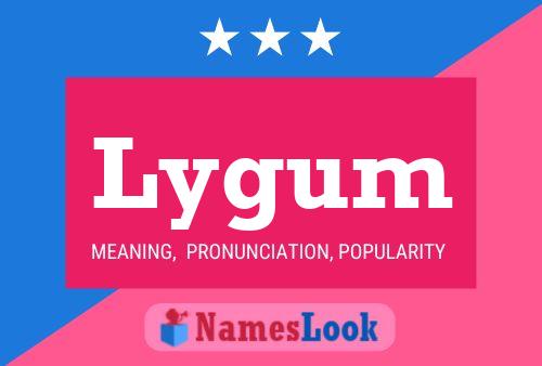 Lygum Name Poster