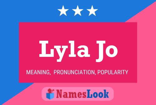 Lyla Jo Name Poster