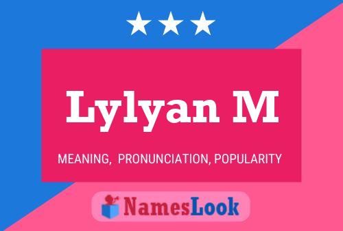 Lylyan M Name Poster