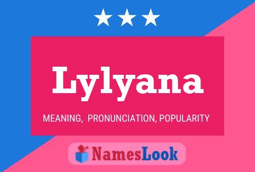 Lylyana Name Poster