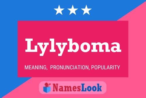 Lylyboma Name Poster