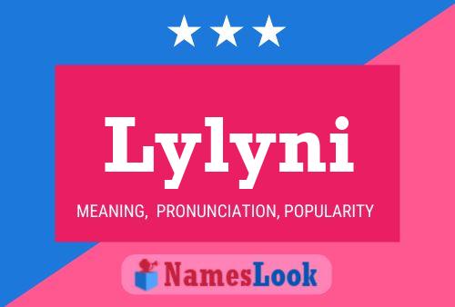 Lylyni Name Poster