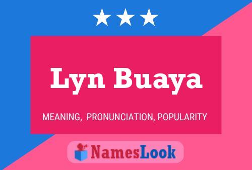 Lyn Buaya Name Poster