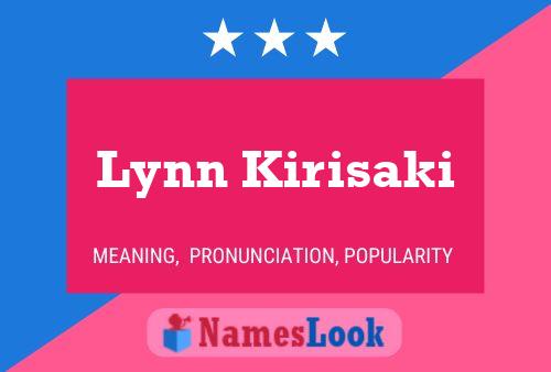 Lynn Kirisaki Name Poster