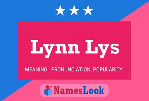 Lynn Lys Name Poster