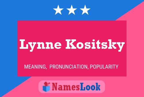 Lynne Kositsky Name Poster