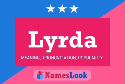 Lyrda Name Poster