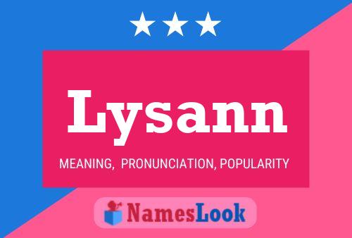 Lysann Name Poster