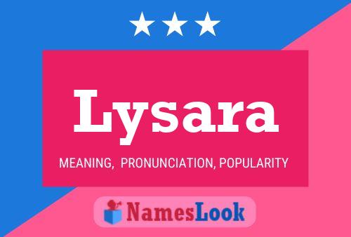 Lysara Name Poster