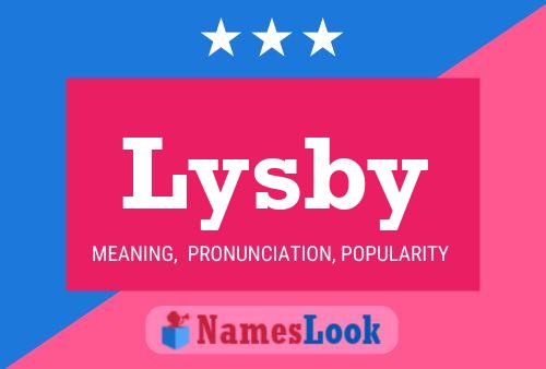 Lysby Name Poster