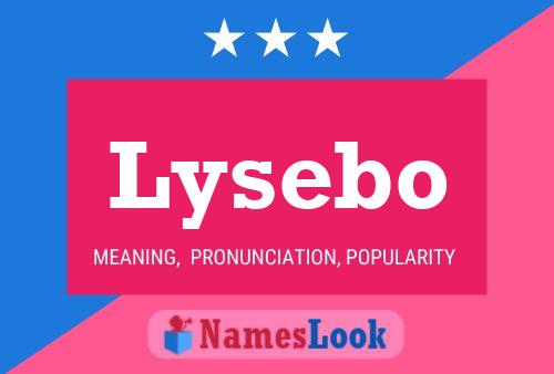 Lysebo Name Poster