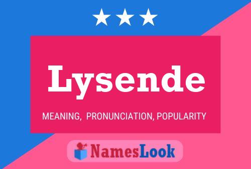 Lysende Name Poster