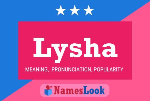 Lysha Name Poster