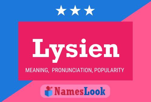 Lysien Name Poster