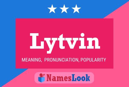 Lytvin Name Poster