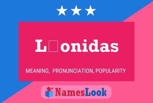 Léonidas Name Poster