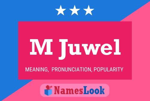 M Juwel Name Poster