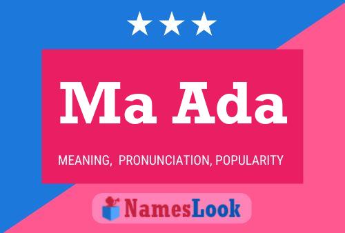 Ma Ada Name Poster