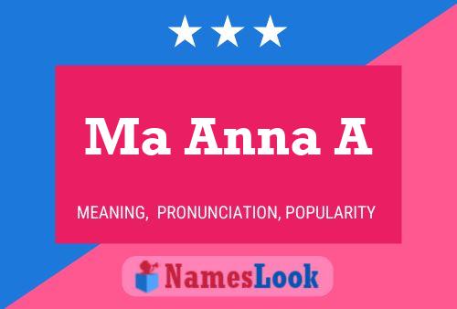 Ma Anna A Name Poster