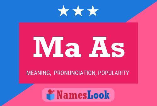 Ma As Name Poster