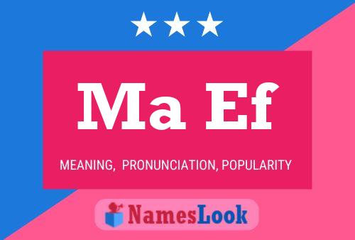 Ma Ef Name Poster