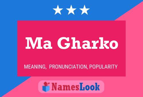 Ma Gharko Name Poster