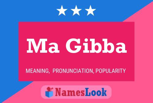 Ma Gibba Name Poster