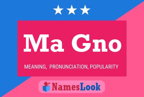 Ma Gno Name Poster