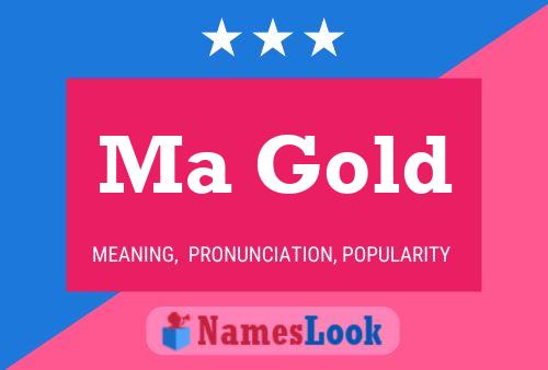 Ma Gold Name Poster