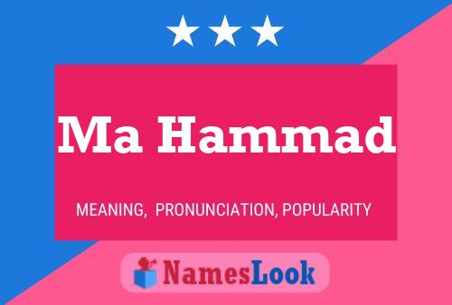 Ma Hammad Name Poster