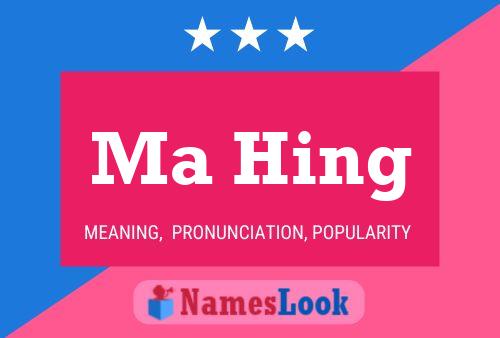 Ma Hing Name Poster