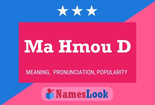 Ma Hmou D Name Poster