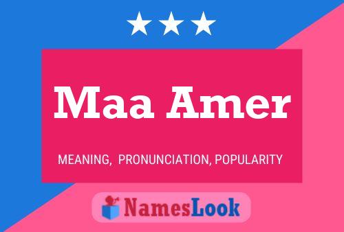 Maa Amer Name Poster