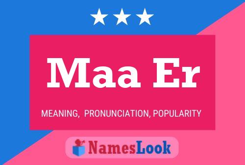 Maa Er Name Poster