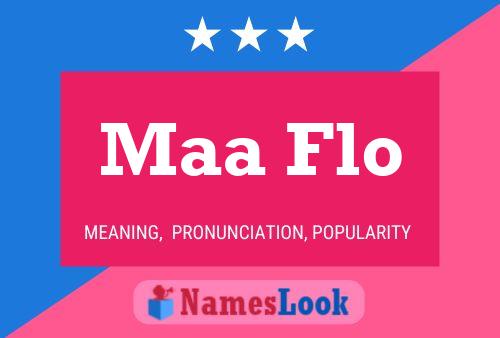 Maa Flo Name Poster