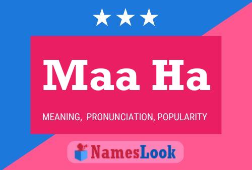 Maa Ha Name Poster