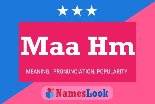 Maa Hm Name Poster