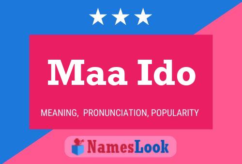 Maa Ido Name Poster