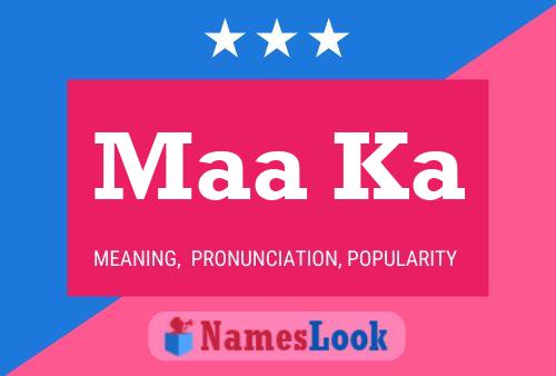 Maa Ka Name Poster