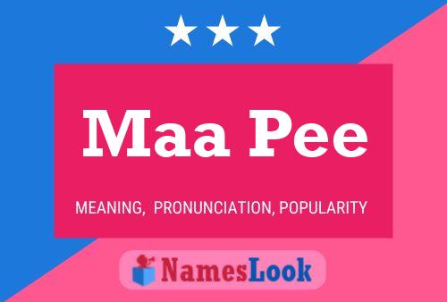 Maa Pee Name Poster